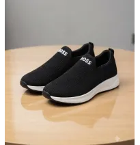 Zapatillas Slip-On Azules sin Cordones con Tejido Transpirable