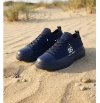 Zapatillas Deportivas Negras de Alta Gama con Logotipo D&G y
