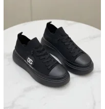 Zapatillas Deportivas Negras de Alta Gama con Logotipo D&G y