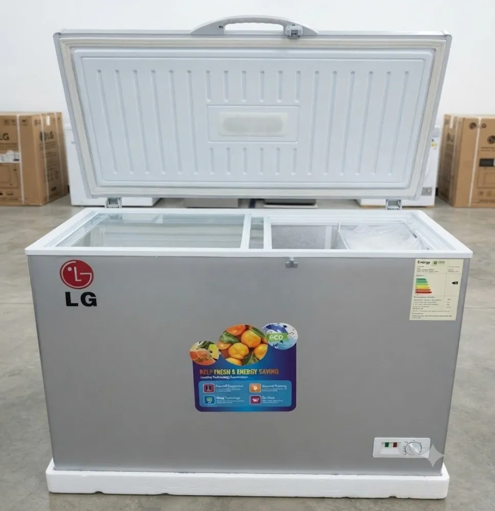 Congelador Horizontal LG con Tapa Abatible, Puertas Interiores de Cristal y Control de Temperatura