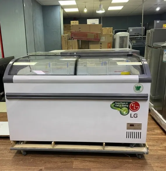Congelador Exibidor Horizontal LG con Tapa Curva Deslizante de