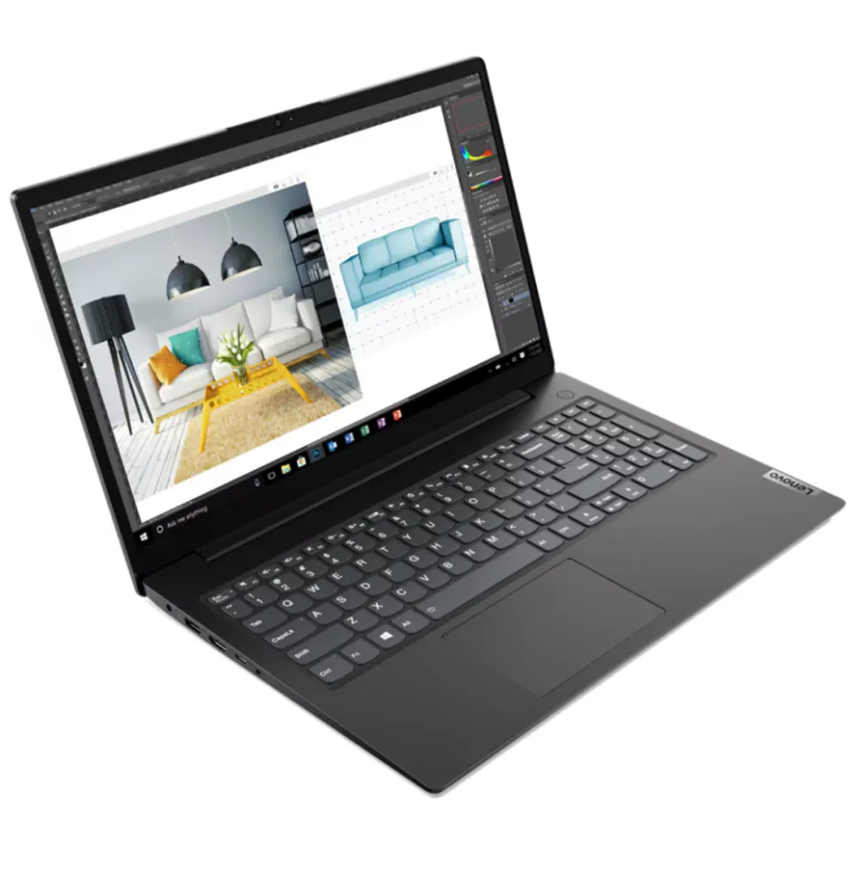Portátil Lenovo V15 G2 IJL - 15.6" Full HD, Intel Celeron N4500, 16 GB RAM, 256 GB SSD, Gris Y Negro