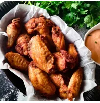 Alitas Fritas de Pollo
