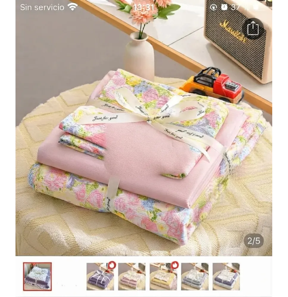 Juego de sábanas floral