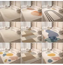 Alfombras minimalistas de salón (6 diseños)