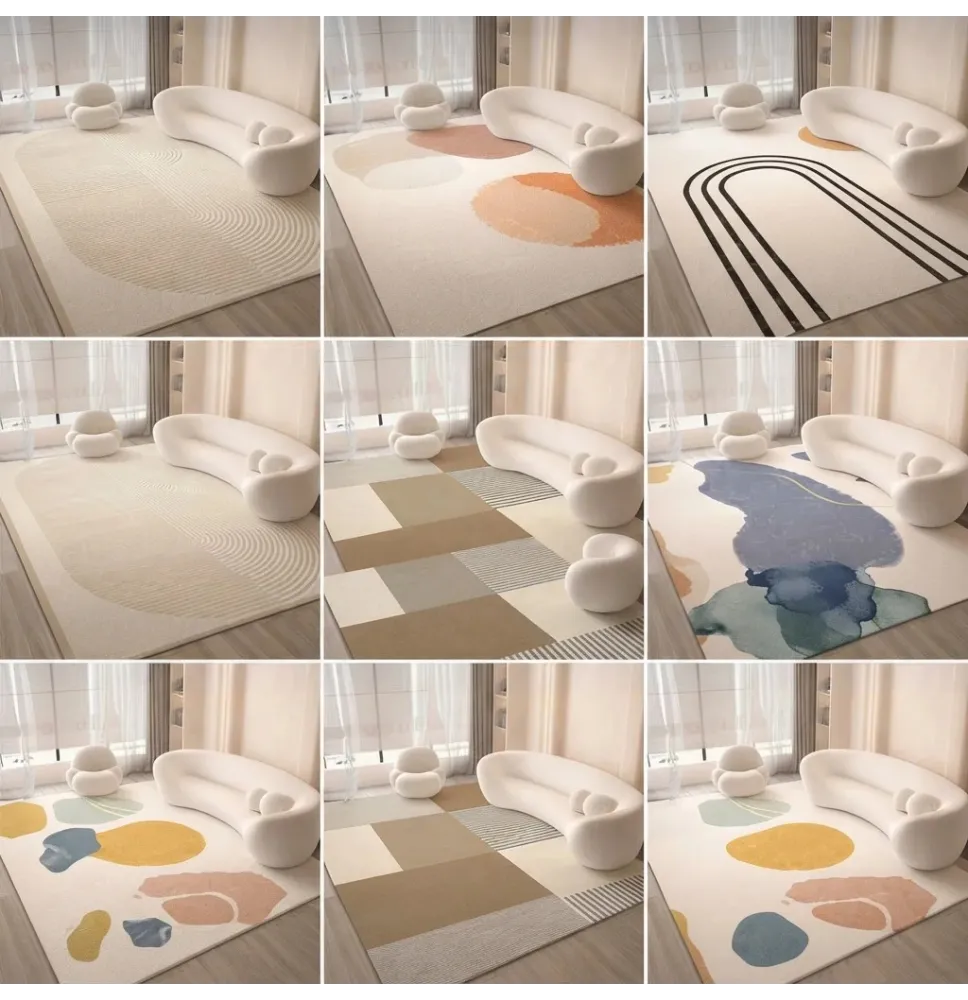 Alfombras minimalistas de salón (6 diseños)