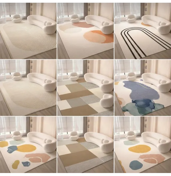 Alfombras minimalistas de salón (6 diseños)