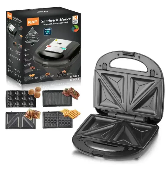 RAF Desayuno Tostador de Acero Sandwich Maker