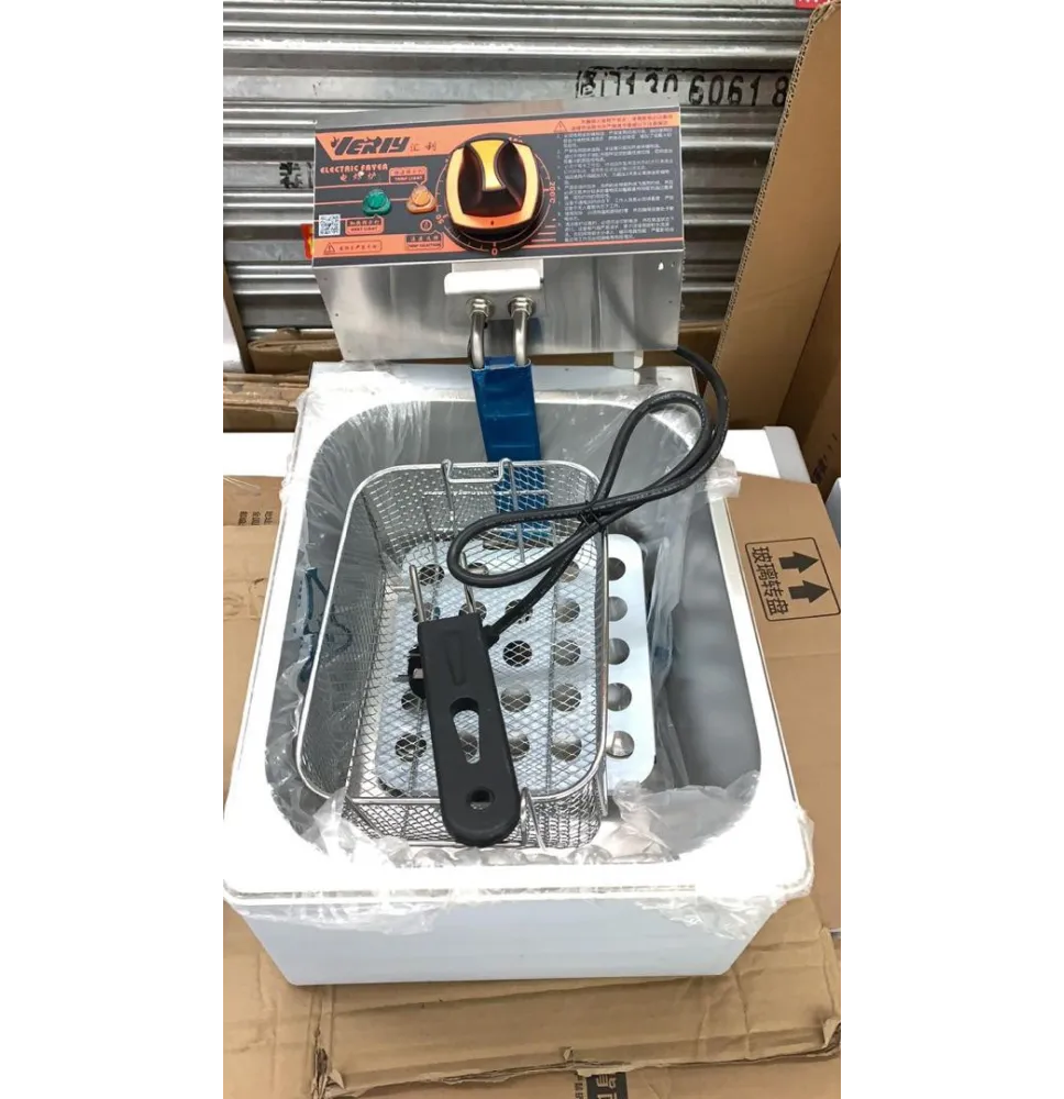 Freidora De Aceite Eléctrica 3.5L 2,500W Para papas Tipo Industrial Deep Fryer