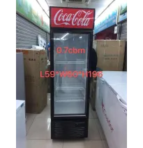 Refrigerador de puerta de vidrio Coca-Cola para uso doméstico o comercial