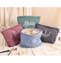 Neceser de maquillaje de pana personalizado