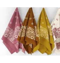 Pañuelos de algodón 100% con estampado floral