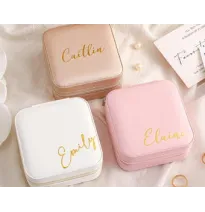 Personalized Travel Jewelry Case