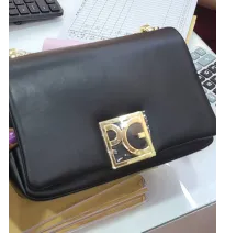 PG-Bolso cruzado ligero con diseño de marca de lujo para mujer, bandolera brillante