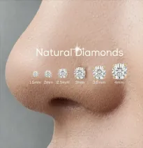 Piercing de nariz de oro