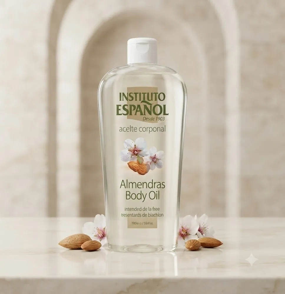 Aceite Corporal de Almendras Instituto Español – Acondicionador de Piel y Suavidad Intensa – Botella de 400 ml para Hidratación