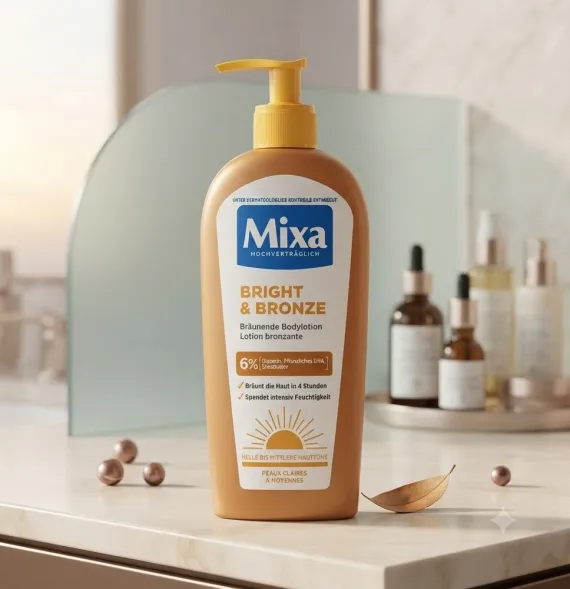 Mixa Bright & Bronze Body Lotion – Loción Bronceadora Corporal