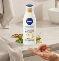 Nivea Body Lotion Q10 Refirmante – Loción Corporal Reafirmante para Piel Normal con Pure Q10, Vitamina C y Collagen Boost Comple