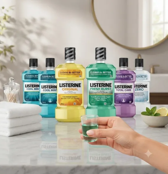 Listerine Enjuague Bucal – Pack Dúo Original y Fresh Burst –